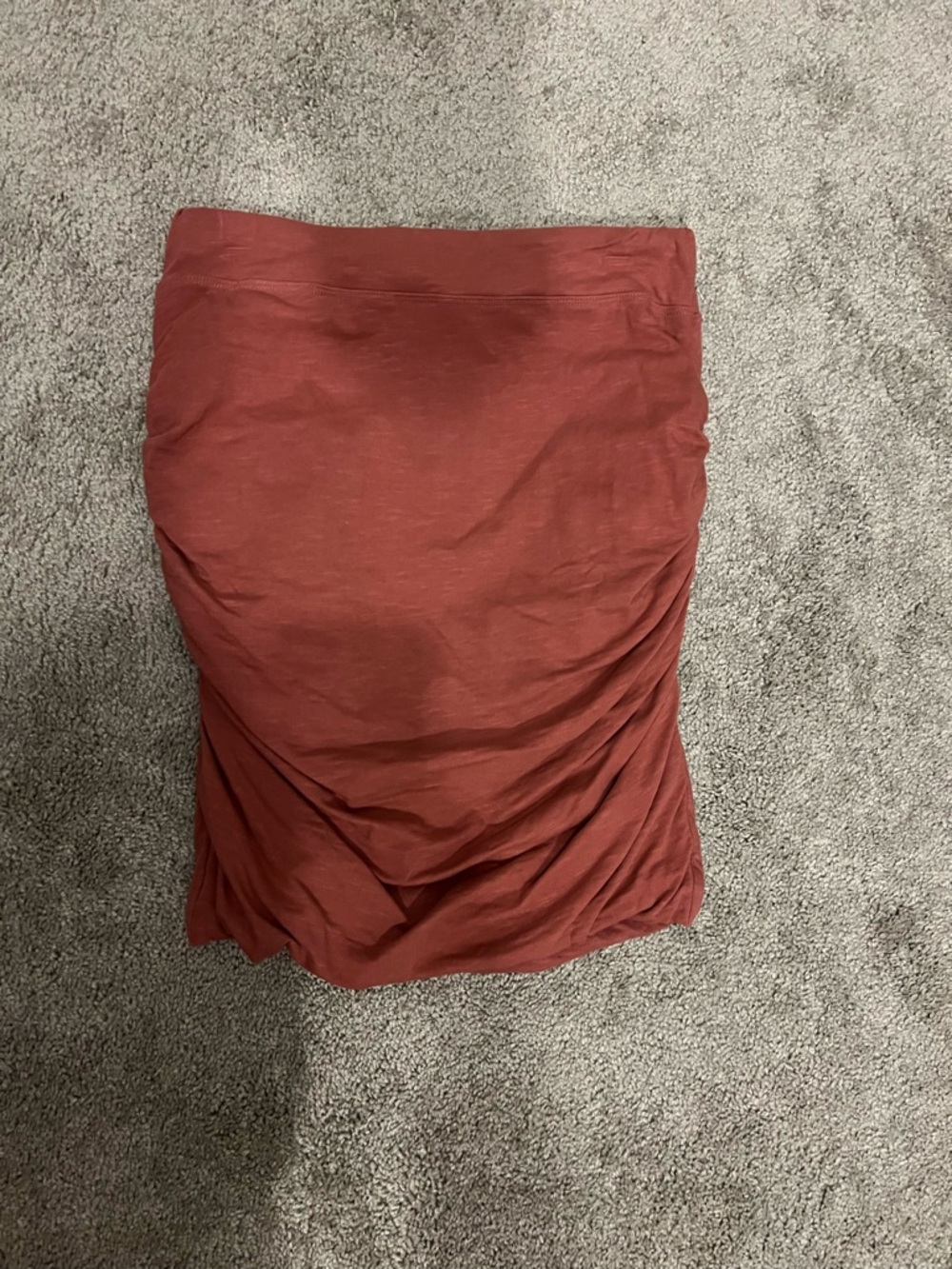 Evereve Women's Rust Ruched Pencil Skirt